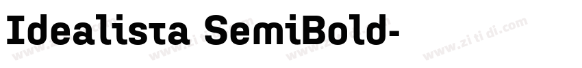 Idealista SemiBold字体转换